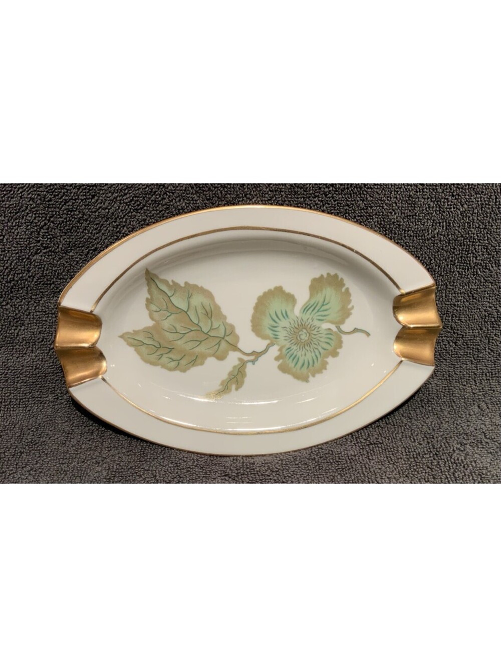 Vintage Bavarian 7.75”L Gerold Porzellan Ashtray